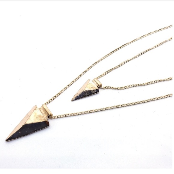Geometric Triangle Necklace - Picture 3 of 5